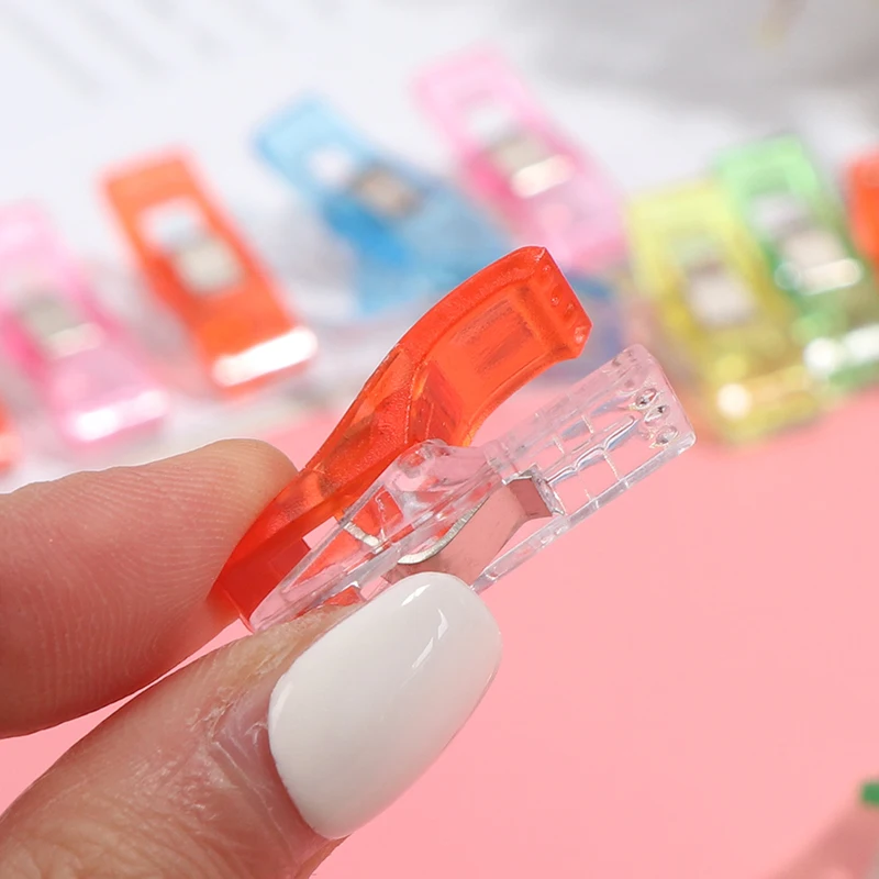 20pcs Small Clip Sewing Positioning Clip Sewing Tool Accessory DIY Crafts Mixed Color Plastic Edging Clip Plastic