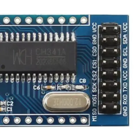 

CH341A USB Converter Module - USB to UART IIC SPI TTL ISP EPP/MEM Parallel Port with Status Indicator Light for Electronics