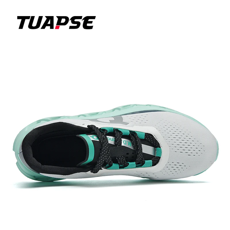 TUAPSE Mens Running Shoes Mesh Lightweight Comfortable Lace-up Thick Sole Casual Shoes Sports Casual Gym Jogging Shoes For Men