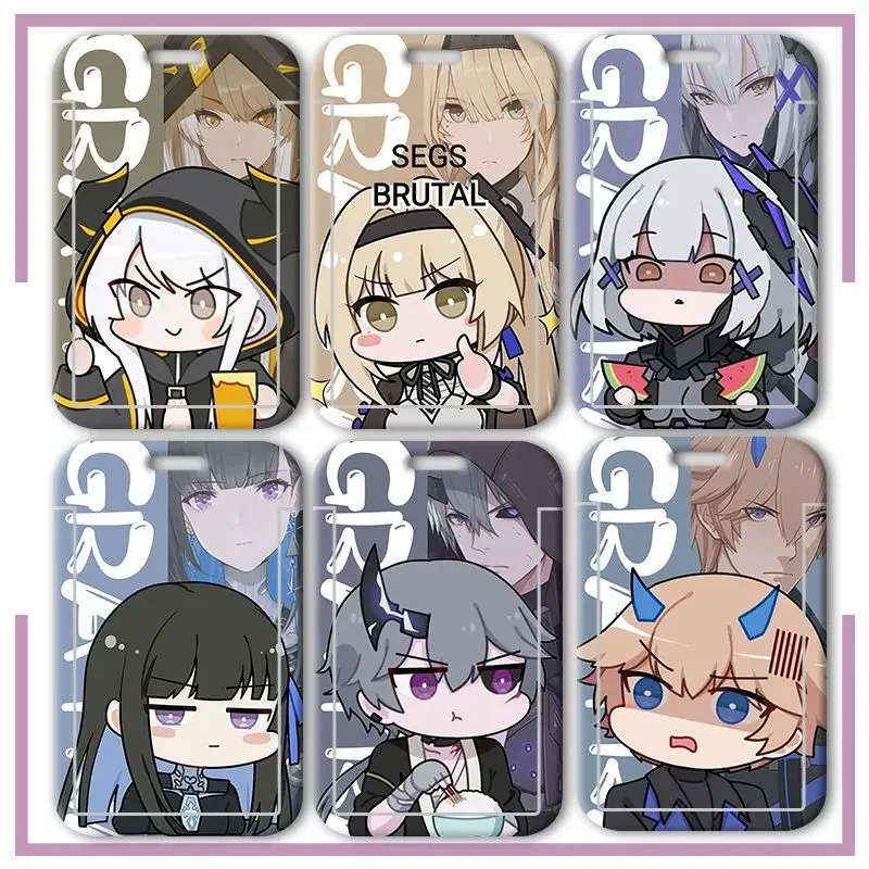 Anime Lucia PUNISHING: GRAY RAVEN Lee Liv Nanami Student School Card Holder Meal Card Bus Travel Card Cover KeyChain Pendant