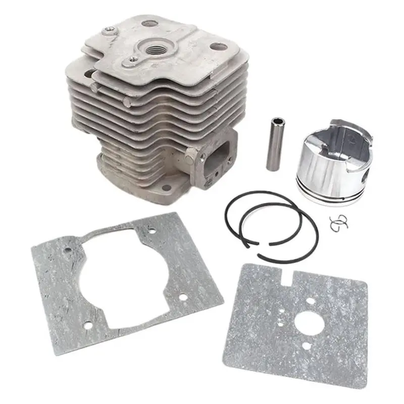 Compatible For 1E48F 6300 For 48Mm Cylinder Piston Gasket Kit 35Mm Stroke, 63.3Cc 2-Stroke,Fits Earth Auger Brush Cutter