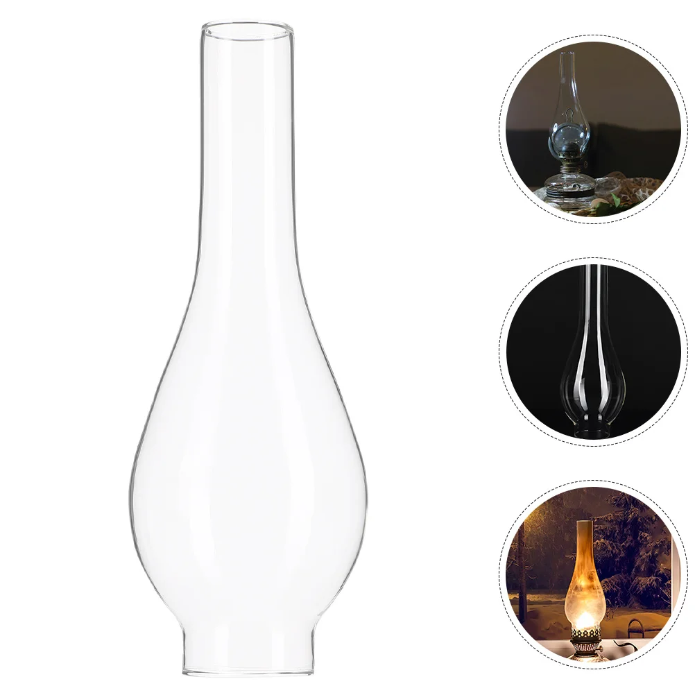 

3 шт. Стеклянные абажуры для масляных ламп: Прозрачные винтажные колпаки для ламп для наружного и внутреннего освещения, декоративные абажуры