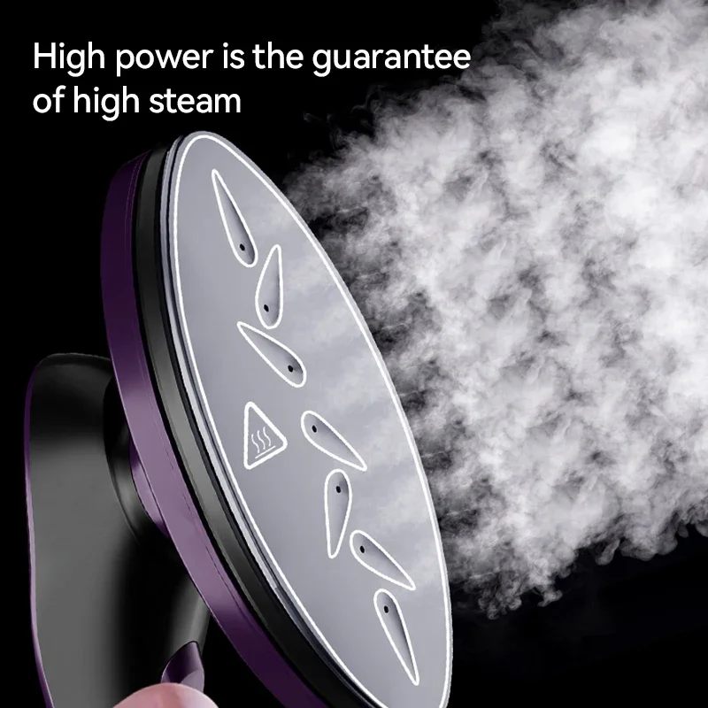 مكواة بخار للملابس المحمولة مع لوح قابل للدوران وقابل للتعديل، وكي بخار قوي، ومكواة ملابس مريحة محمولة باليد