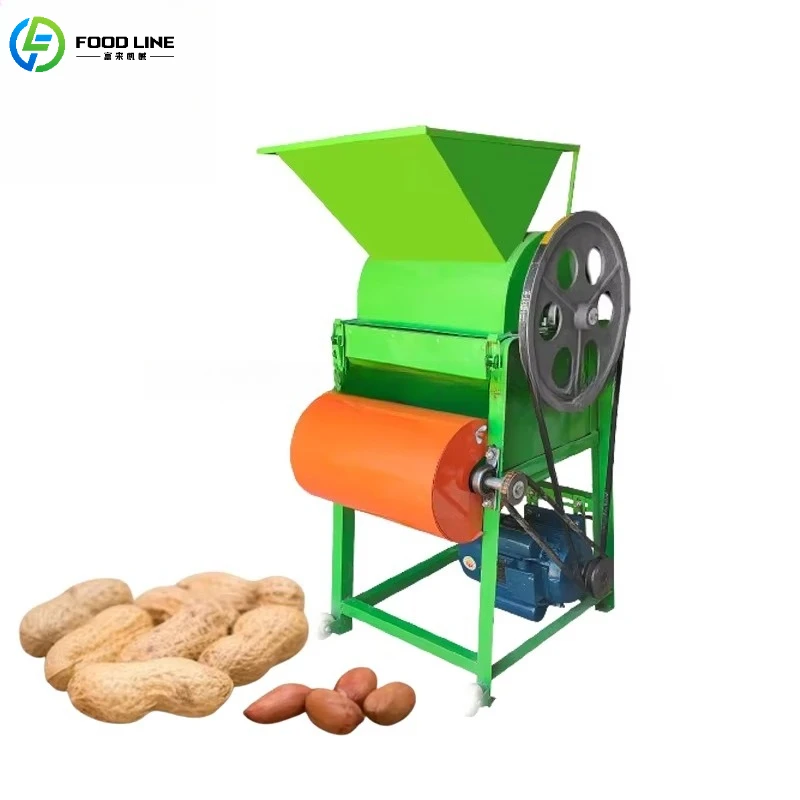 Customized High Output Peanut Shelling Machine Electric Energy Saving Automatic Peanut Sheller for Business