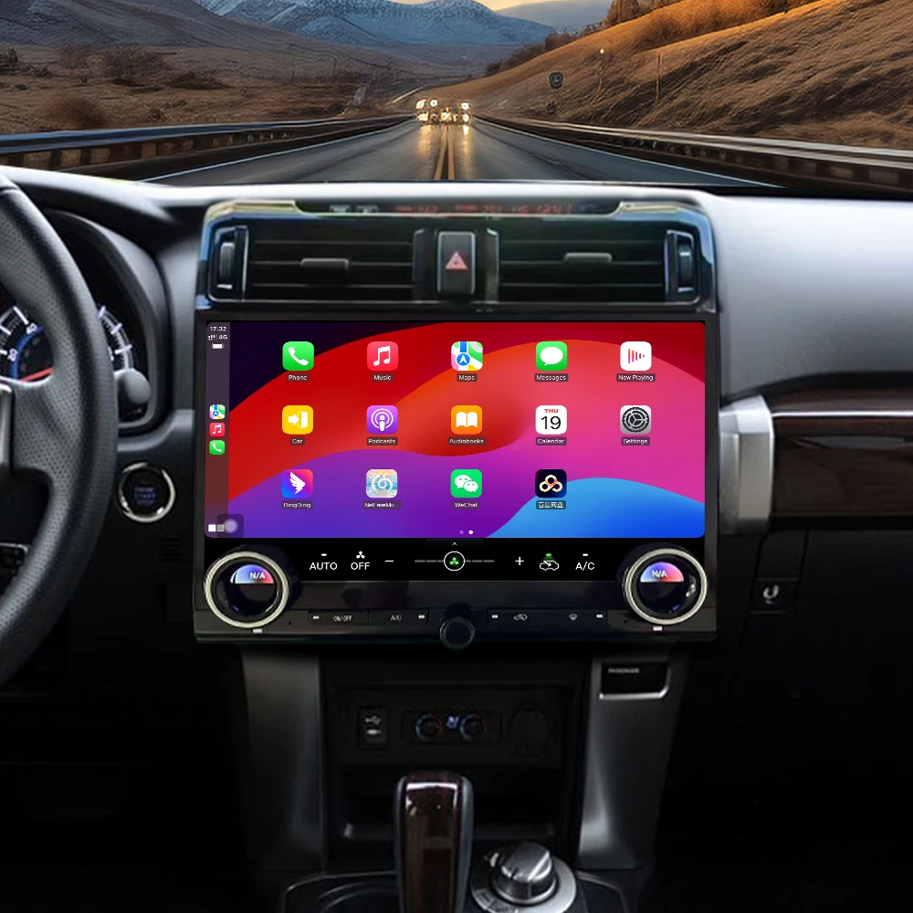15 Inch Carplay For Toyota 4Runner 2009-2022 Android 13 Car GPS Navigation Multimedia Player Auto Stereo Head Unit Car Radio