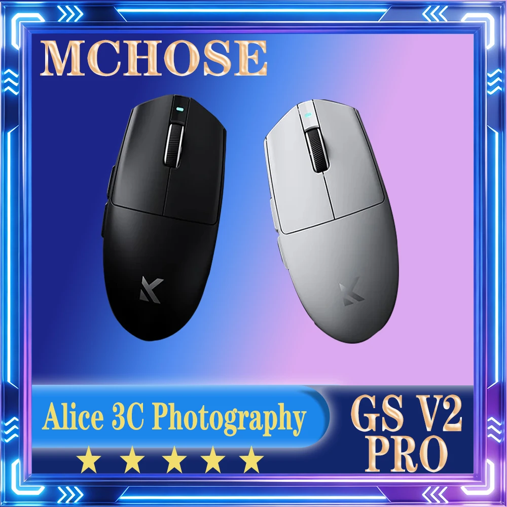 MCHOSE G3 V2 Pro Mouse Wireless Mouse Gaming Mouse Lightweight Low Latency Pc Esports Gaming  Accessories Tri-mode Bluetooth