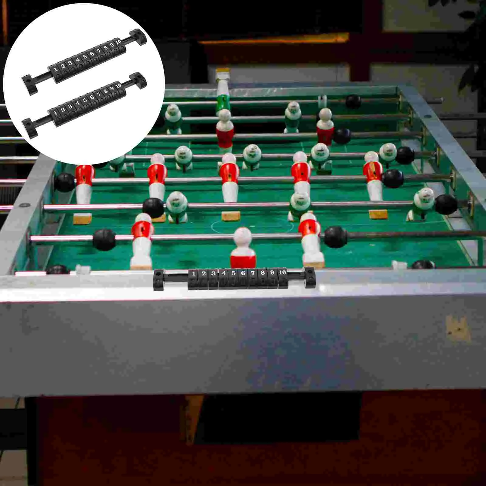 

2 Pcs Football Table Scorekeepers Plastic Counters Scoring Indicators Easy Install Disassemble Lasting Quality