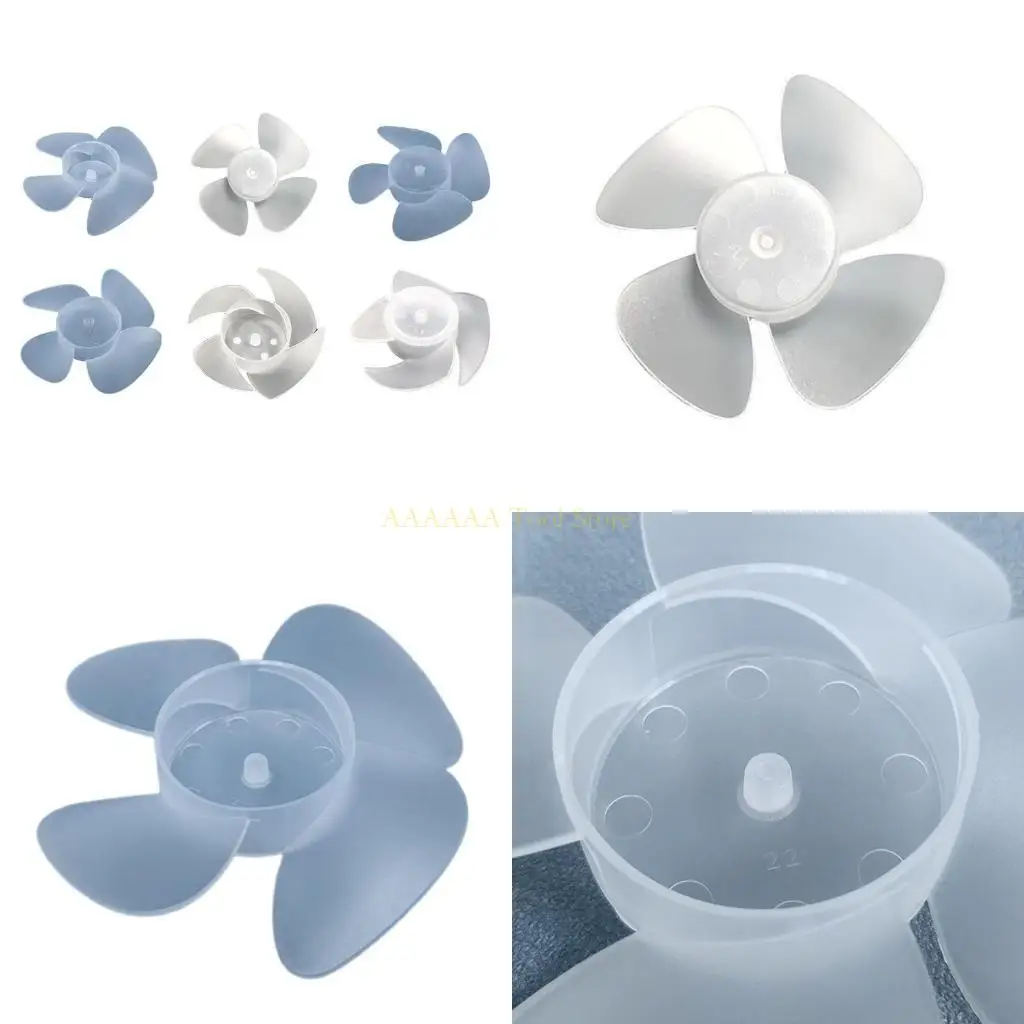 

A2BE Plastic Fan Leaves Universal Household Exhaust Fan Standing Fan Table Fanner Replacement Part 4 Leaves