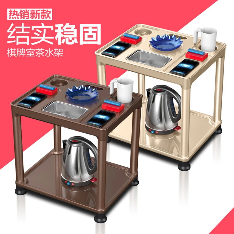 Mahjong machine coffee table chess and card room special tea rack tea house mahjong room table edge small coffee table corner