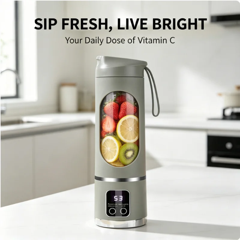 

Mini Portable Juice Maker Rechargeable Hand Blender Multifunctional Mixer For Fruit Juice Smoothie Milkshake