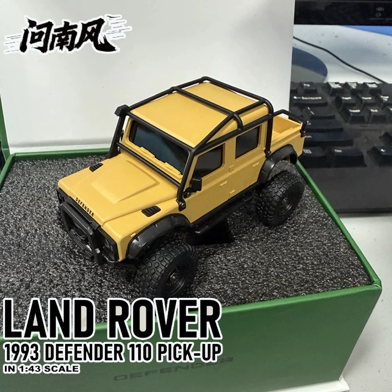 Voiture télécommandée tout-terrain 1/43 RC officiellement autorisée, Land Rover Defender 110 Pick Up à l'échelle réelle, pour adulte.