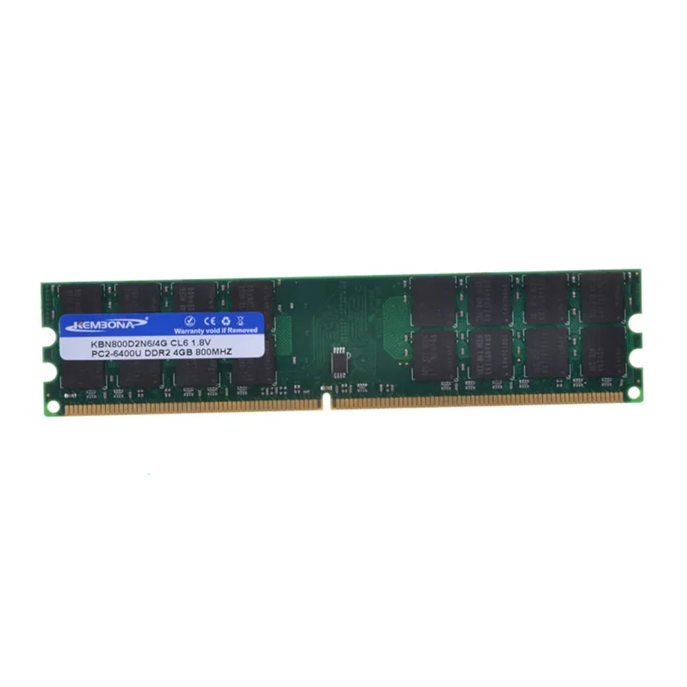 KEMBONA KBN800D2N6/4G PC2-6400 LONG-DIMM PC DESKTOP DDR2 4GB 4Bits Memory Ram Memoria Only for A-M-D