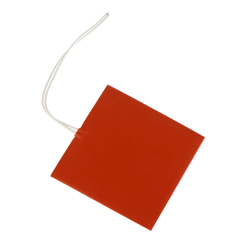 40W 12V Square Silicone Heating Pad - Flexible Waterproof Rubber Heat Mat Heated Bed Plate for 3D Printer
