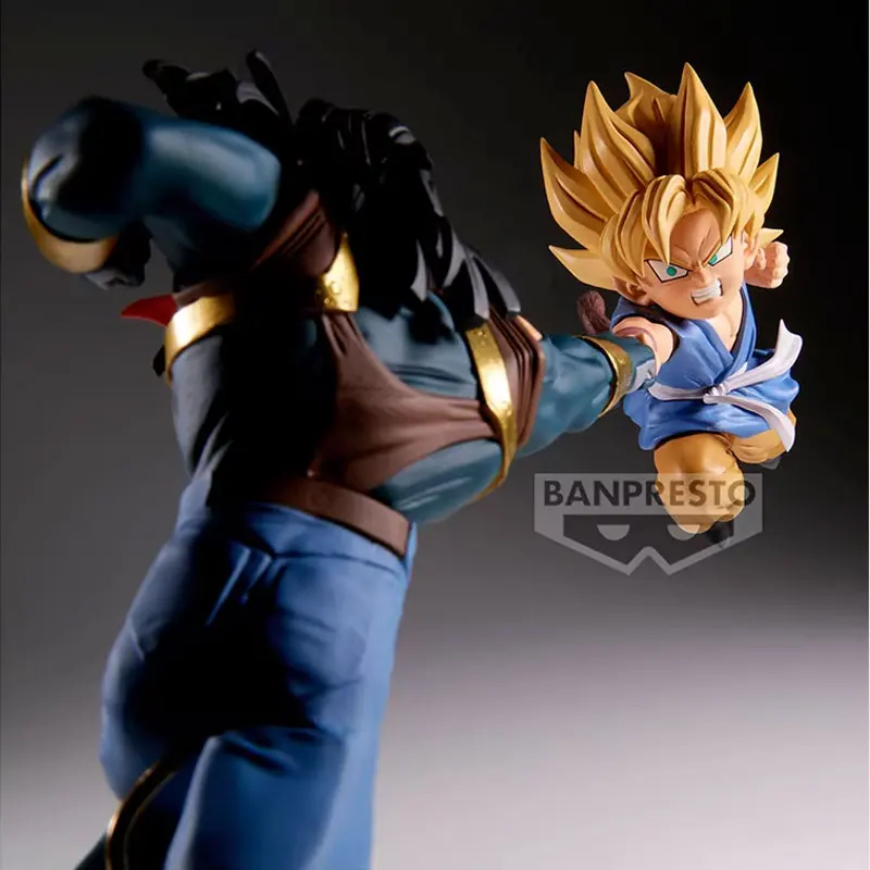Bandai DRAGON BALL GT Competitor Son Goku SUPER 17 Anime Figure Model Collection Ornaments Genuine Gifts Toys in Shelf