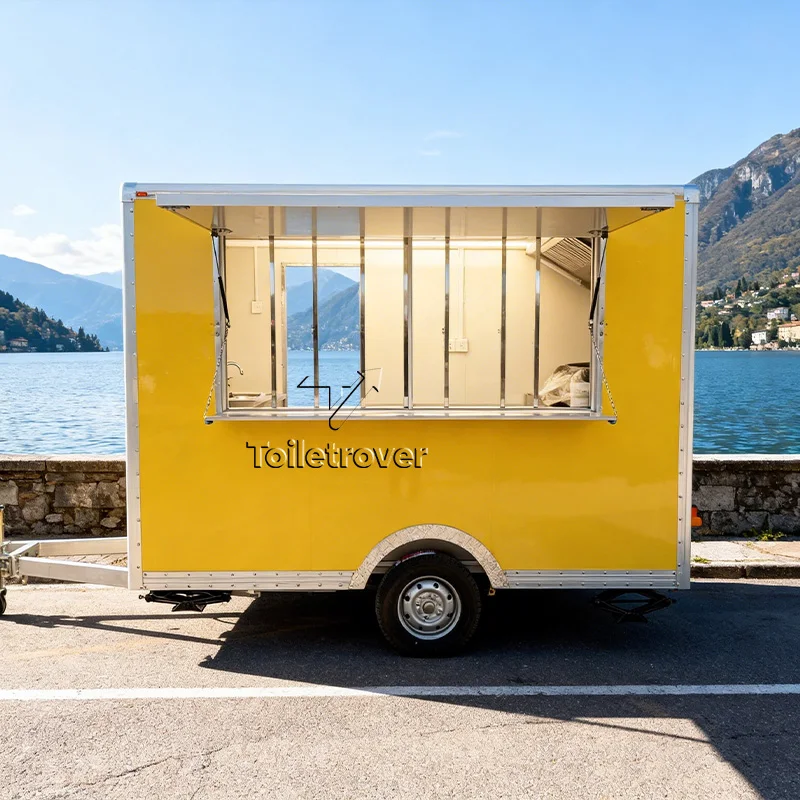 

Custom Street Food Cart Trailer Mobile Food Van Trailer Rotisserie Chicken Food Truck Hot Dog Small Food Trucks for Sale in Usa