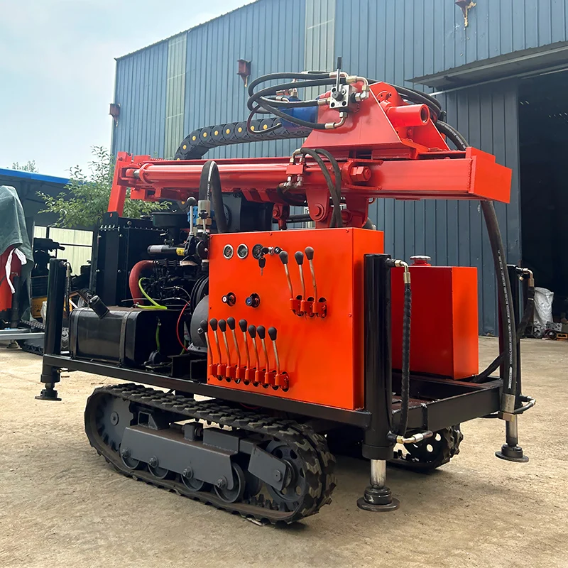 Customized Mobile Robust Drill Equipment Compatible with Mud Pumps Air Compressors Water Well Drilling Rig