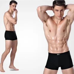 Calcinha Boxer de fibra de bambu masculina, respirável, cuecas masculinas aconchegantes, calcinha macia do homem, cuecas sexy, roupa íntima