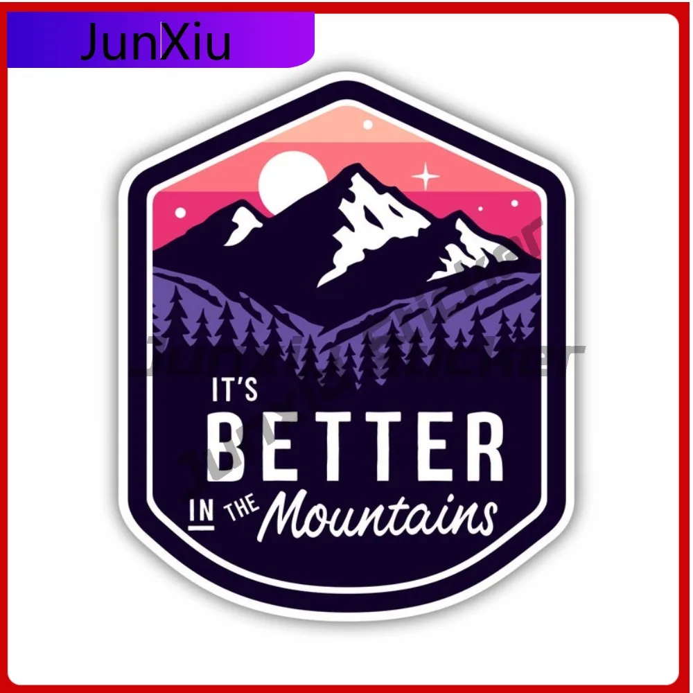 

It's Better In The Mountains Sticker Waterproof Decal Sticker For Rv Camper Bumper Auto Cars Trucks Windshield Windows Laptop
