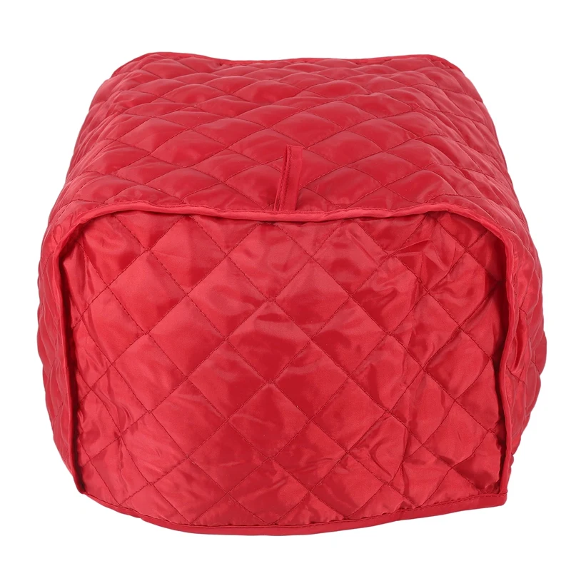 Polyester Quilted Four Slice Toaster Appliance Dust-Proof Cover (Red) CNIM Hot