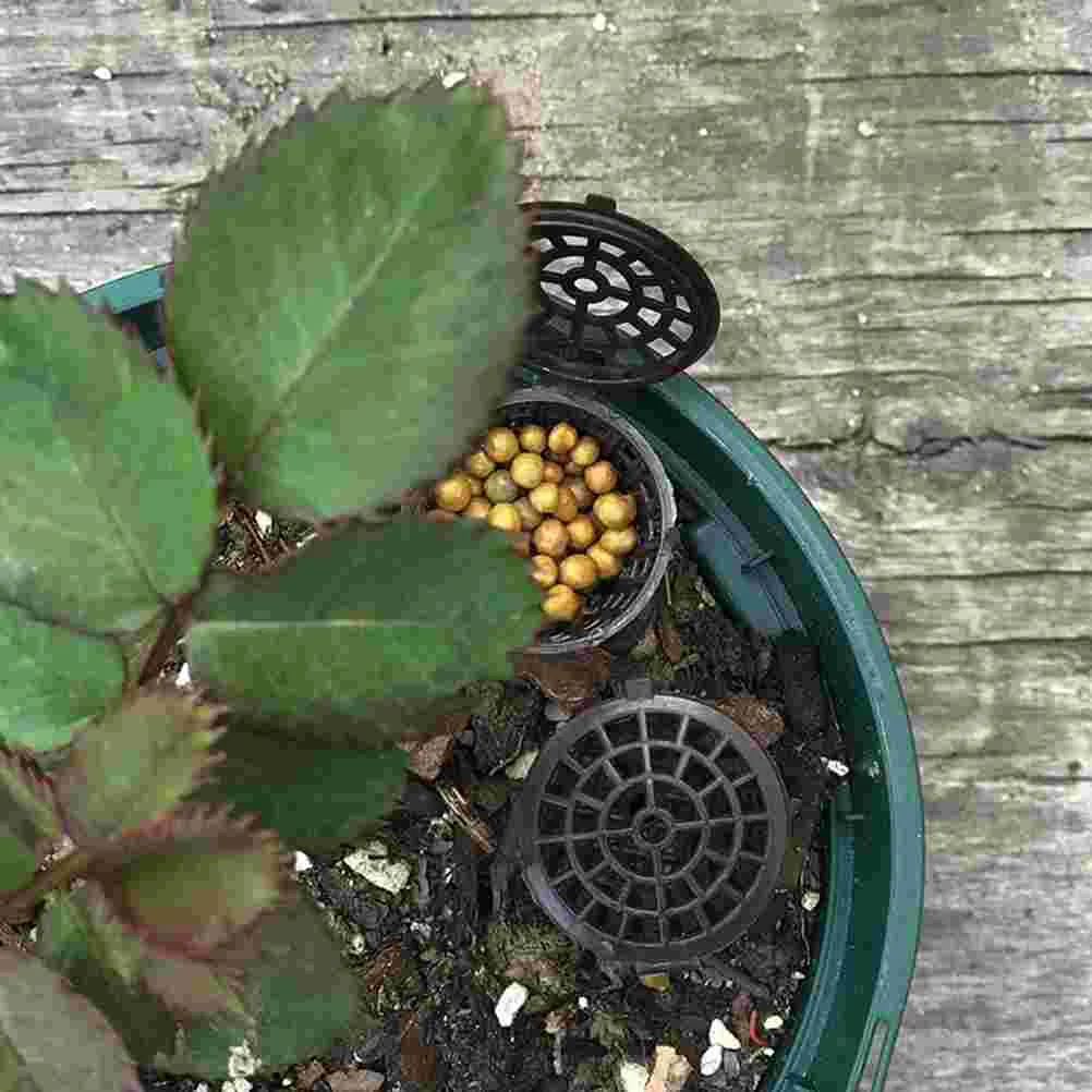 20 Pcs Box Plastic Basket Automatic Planting Holder Cover Bonsai Fertilization Container Mini Gardening