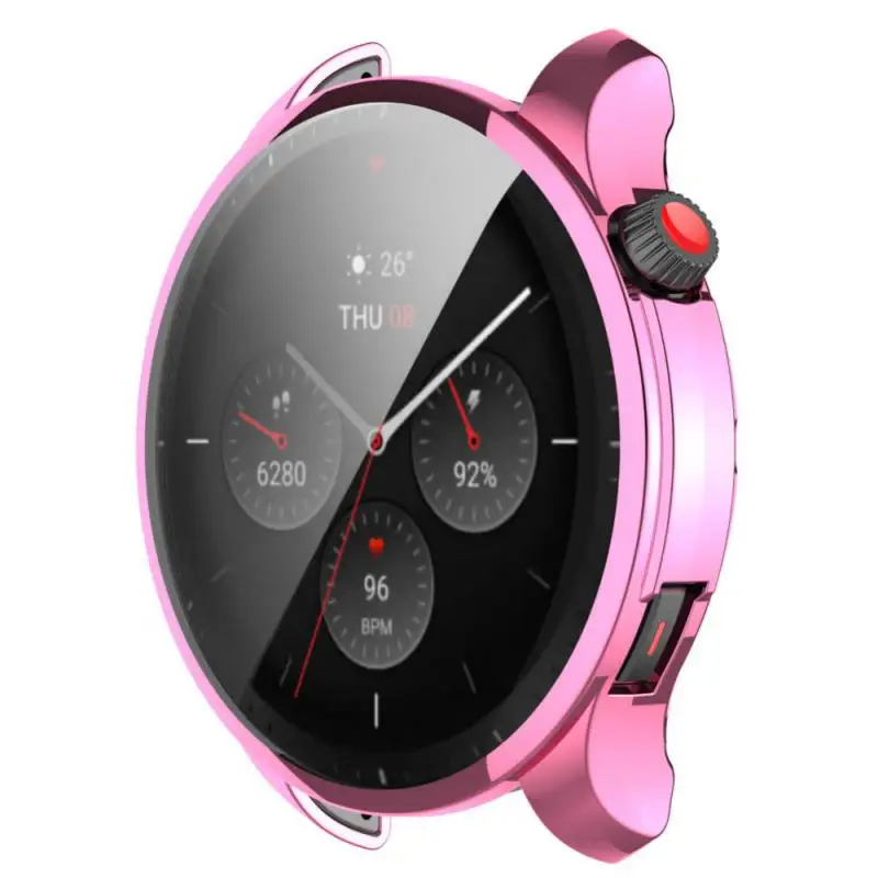 TPU ป้องกันกรณีสําหรับ Amazfit GTR 4 ครอบคลุมเต็มรูปแบบป้องกันหน้าจอสําหรับ Amazfit GTR4 สมาร์ทนาฬิการอบกันชน SHELL