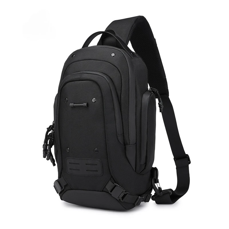 Men Sling Bag Chest Pack Waterproof Large Capacity Outdoor Sports Crossbody Shoulder Bag for Men Casual Travel