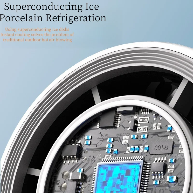 4000MA متعدد السرعات مروحة يدوية USB صغيرة محمولة التبريد شحن توربو سطح المكتب اللاسلكية الكهربائية مروحة صغيرة مبرد الهواء