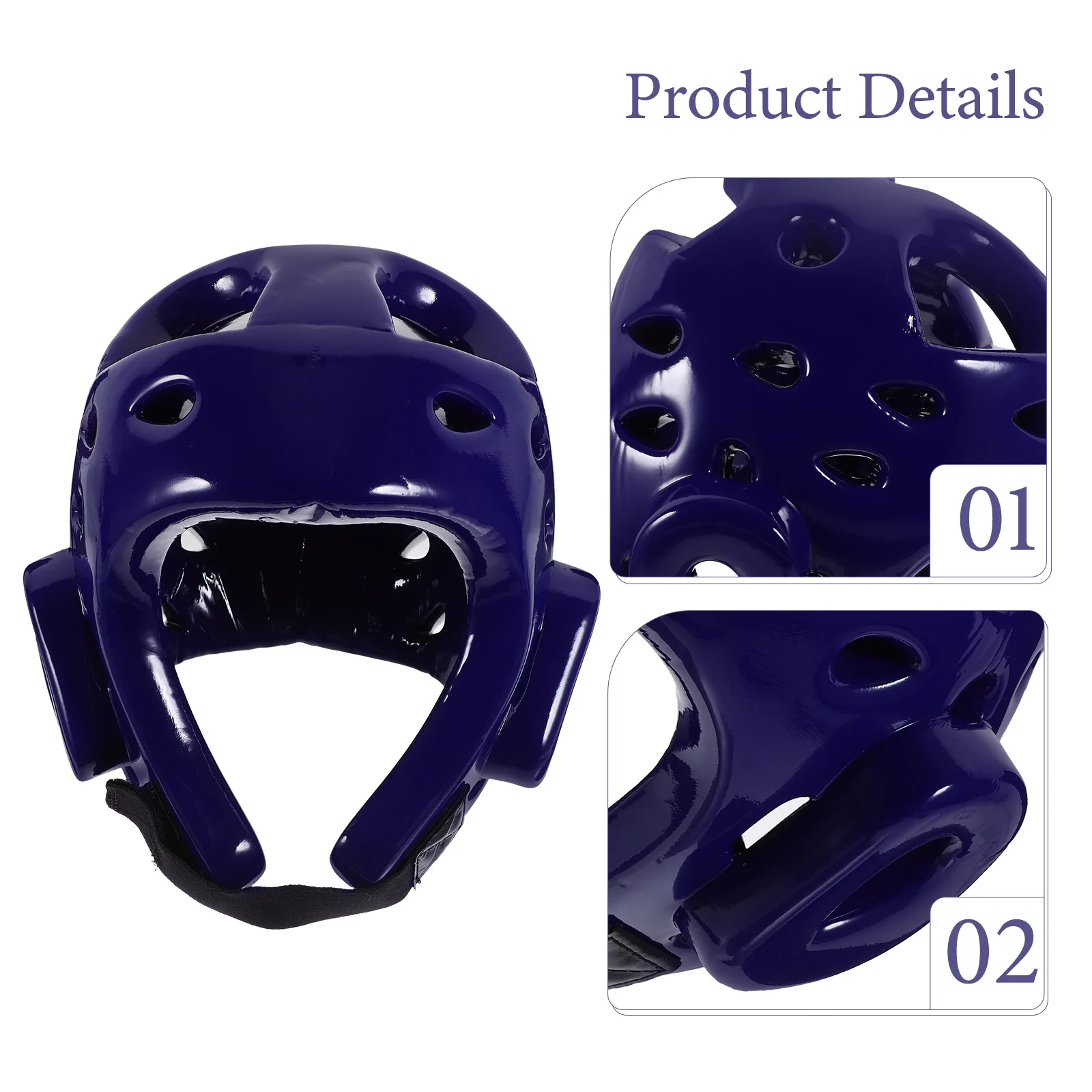 

Sparring Headgear Eva Taekwondo Size S Blue Lightweight Breathable Air Vent Protective Gear for Kickboxing