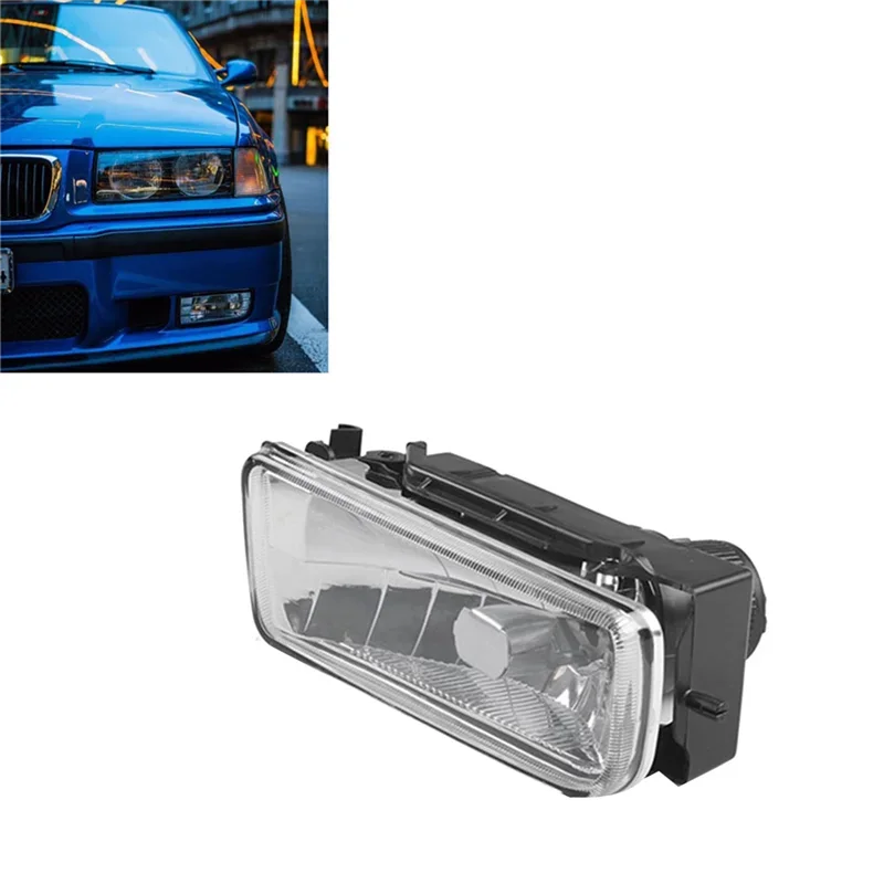 Left & Right Front Bumper Headlight Fog Lamps Housing For BMW E36 318I 318Ti 1992-1998 Car Fog Lights