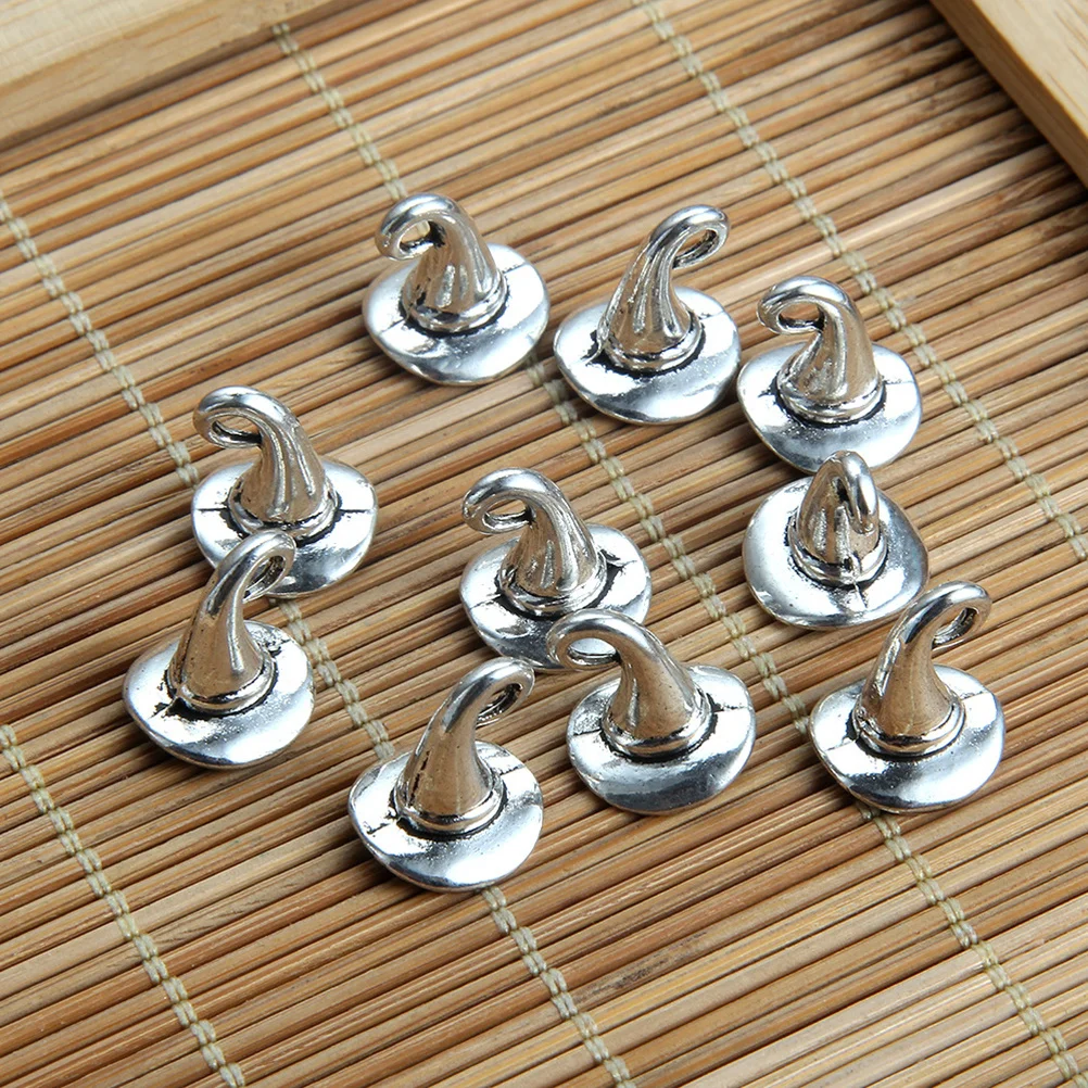 

20Pcs Witch Hat Alloy Pendants Charms DIY Jewelry Making Accessories for Necklace Bracelet Keychain Craft Gift