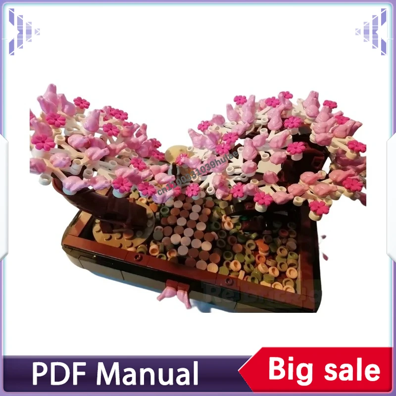 

Zen Garden Bonsai Park MOC Building Bricks Model, DIY Mini Landscape Assembly Kit For Collection And Desktop Display