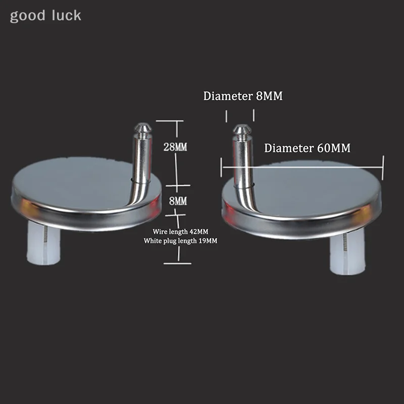 Bisagra de fijación superior para asientos de inodoro Universal, Hardware para el hogar, bisagras para asiento de inodoro, accesorios de repuesto de ajuste rápido de liberación suave