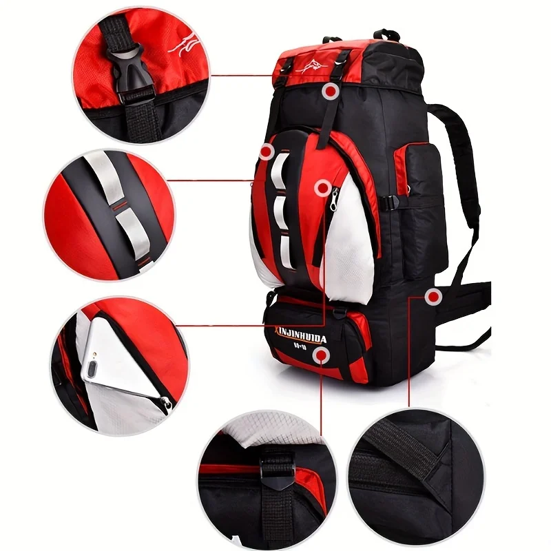 Outdoor hiking travel shoulder bag Men and women large-capacity mountaineering bag travel sports multifunctional backpacks