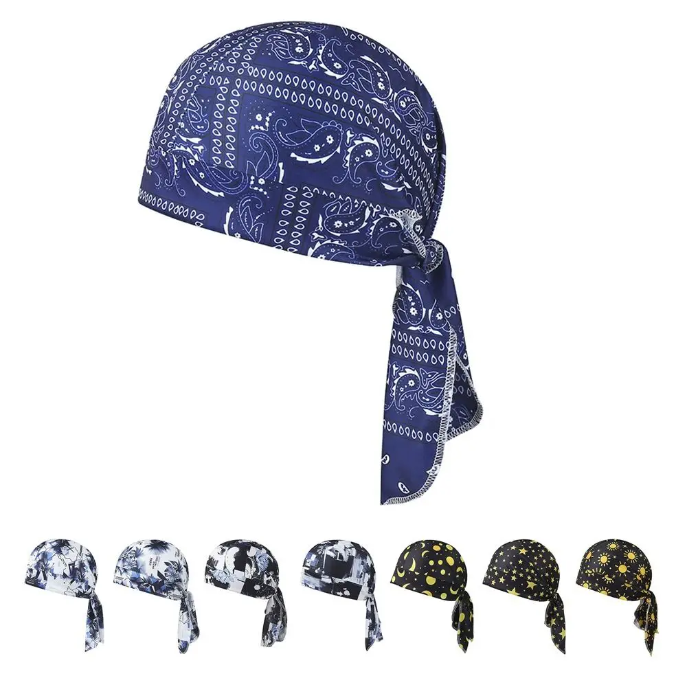 Durable Breathable Cycling Headband Lightweight Quick Dry Bandana Hat UV Protection Sun Protection Cap Running