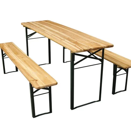

High Quality Outdoor Garden Foldable Wooden Beer Table Set