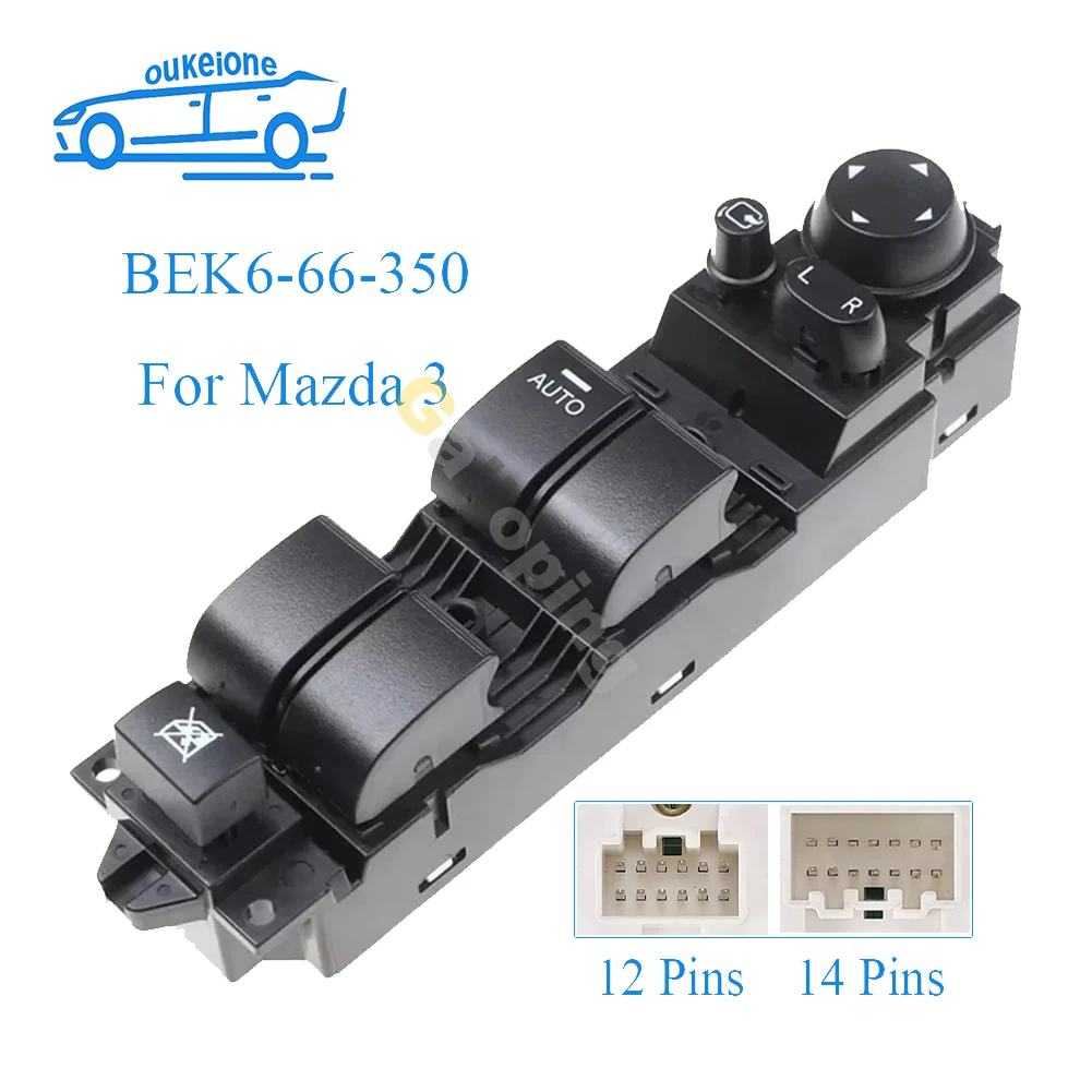 For Mazda 3 2011 2012 2013 2014 2015 Front Left Electric Power Master Window Switch Control Button BEK6-66-350 Car Parts