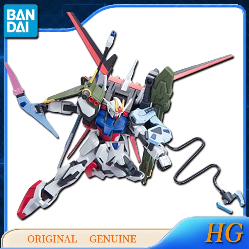 Bandai-HG PERFECT STRIKE GUNPLY Anime Figuras de Ação Brinquedos para Crianças, Modelo Colecionável Original Ornamentos, Presente