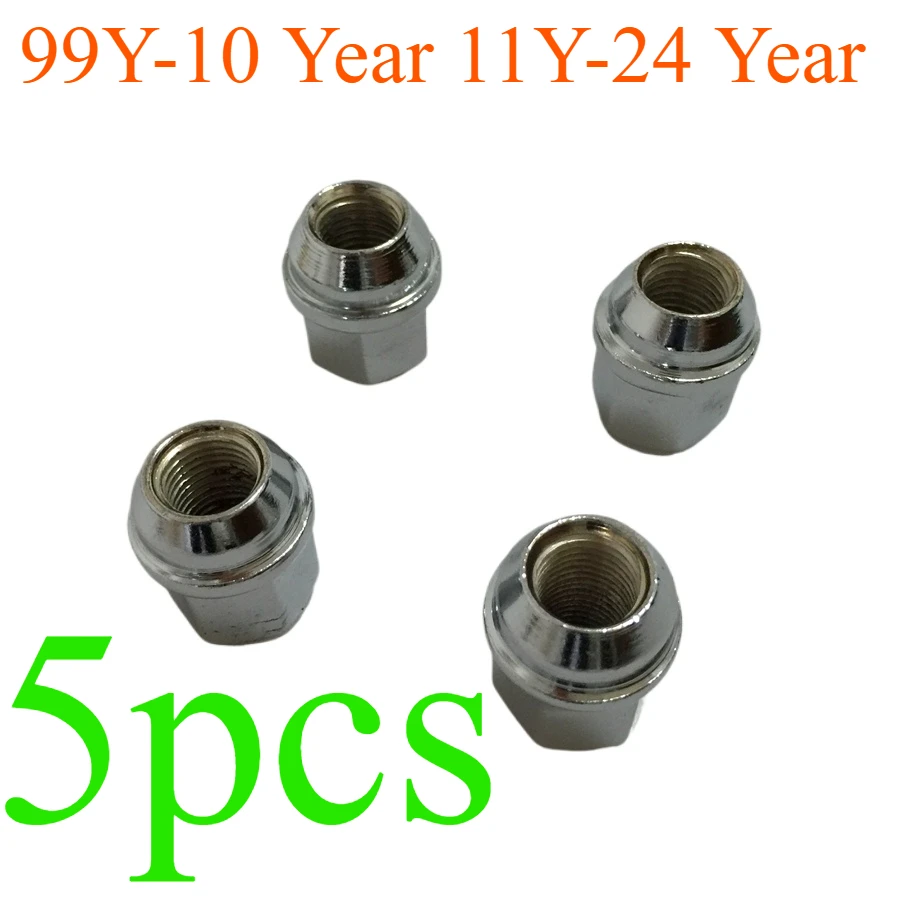 5PCS 99Y-10 Year 11Y-24 Year for Chrysler 300C for Sebring for Guides for Coolway Tire Nut Nut Screws