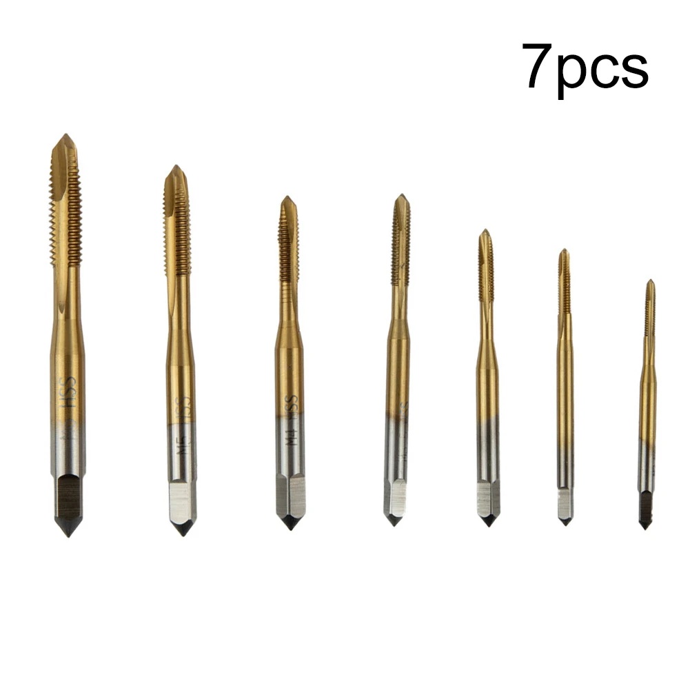Complete HSS Tap Drill Set with 7 Pieces Reliable Tools Perfectly Suited for Diverse Applications from Home to Industrial Use