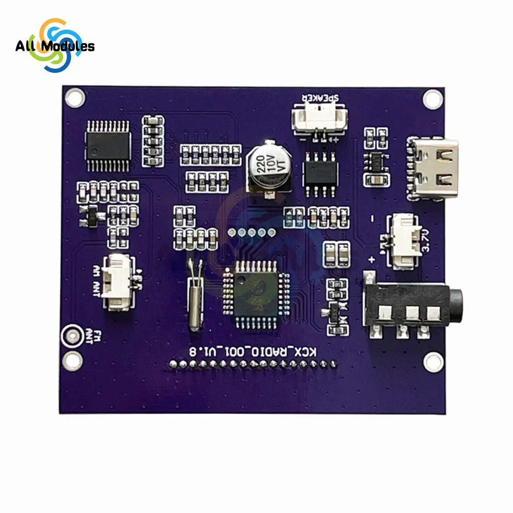 Módulo de Radio de banda completa FM de 87-108MHz, onda corta, onda media, número electrónico, pantalla Digital, placa de módulo de Radio controlada