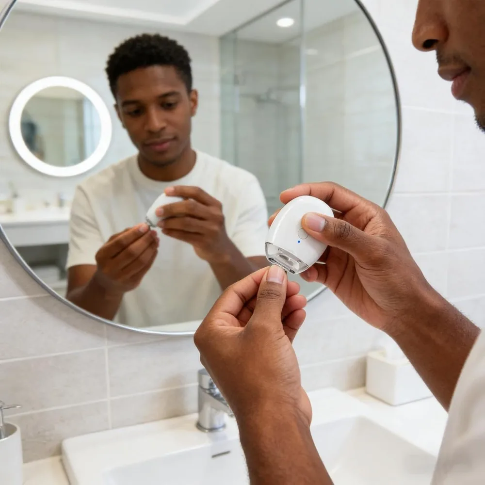 Mini Portable Electric Nail Clipper Polisher with Light Low Noise Trimmer for Baby Adult Manicure Tools Nail Cutter 3 Speed