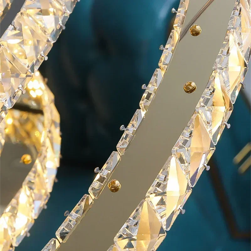 

Crystal Living Room Bedroom Decorations Home Ceiling Hanging Lamps Modern for Chandelier Pendant Light Lustre