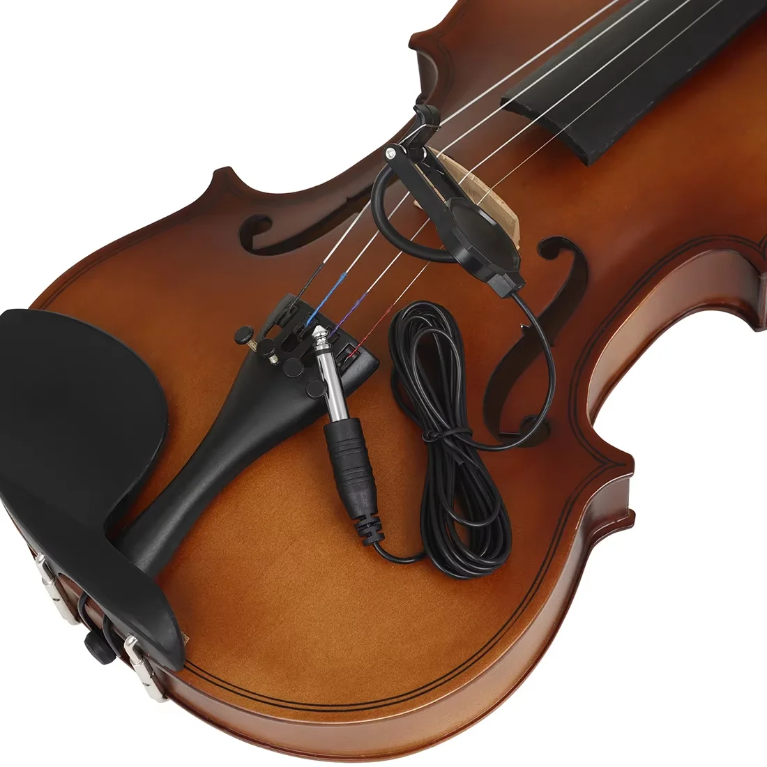 Violine Pickup Violine Sound Loch Pickup Schwarz Kein Stanzen erforderlich, kann auf das Panel befestigt werden Vibration Pickup Zubehör