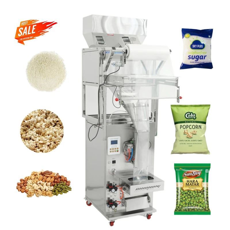 1-5kg Food Nuts Rice Weigh And Package Sealing Machine Vertical Granule Packing Grain Rice Sugar Bean Weighing Packaging Machine