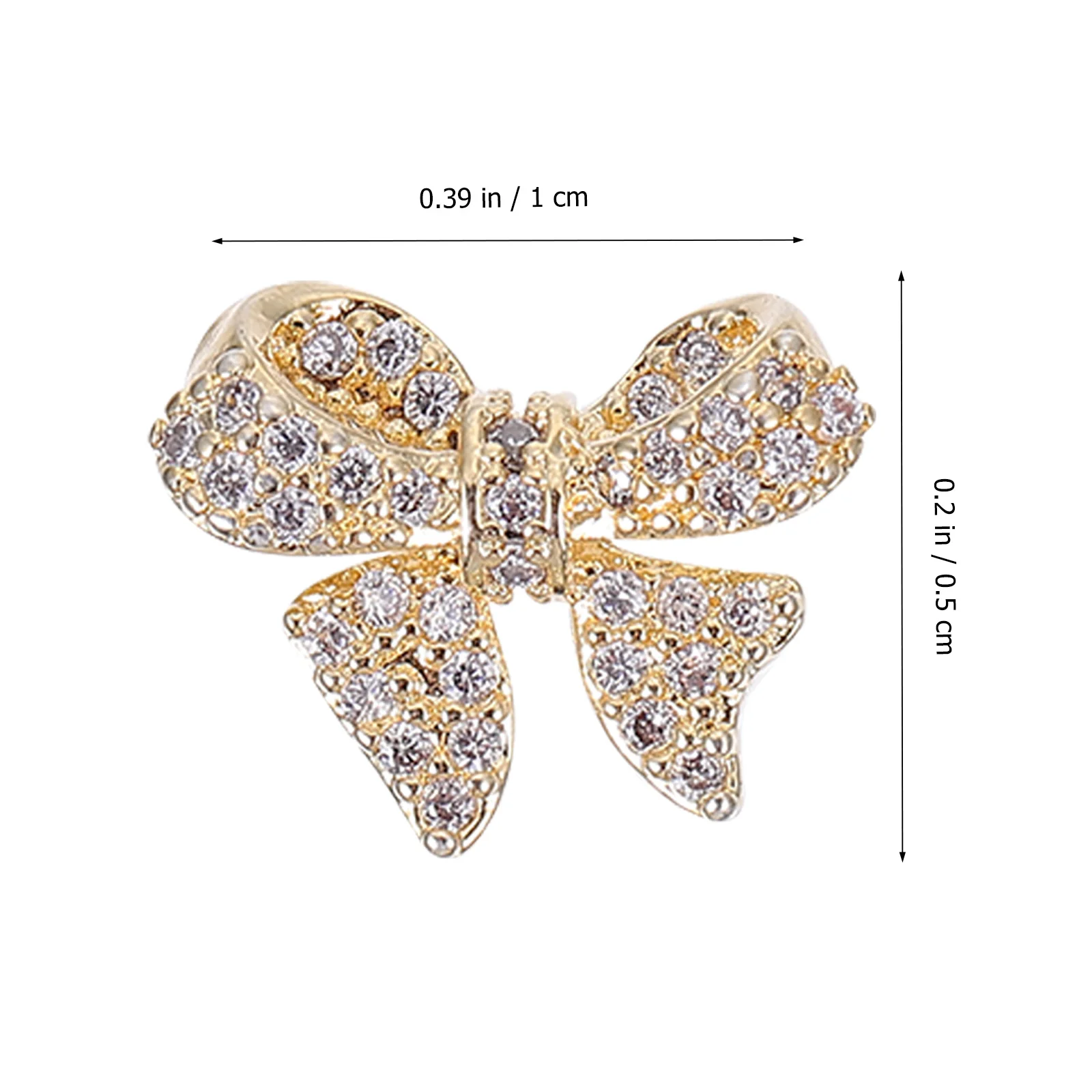 5 uds joyería de uñas diamantes de imitación Bowknot manicura DIY decoración de uñas cristales tachuelas para uso profesional en el hogar