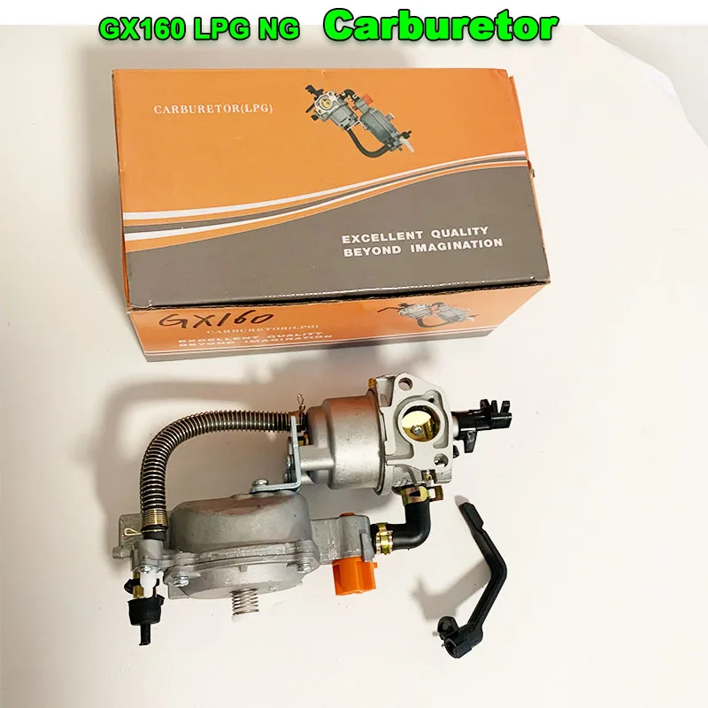 Dual Fuel Carburetor LPG NG Conversion Kit for Honda Generator GX160 2KW 168F GX200 2.8KW 170F with Manual Chokes
