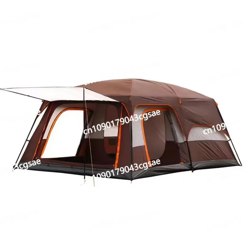 

Outdoor Tent Two Rooms and One Living Room Camping Big Tent Rain Protection Sun Shelter Factory Direct Sales Outdoor Equipment