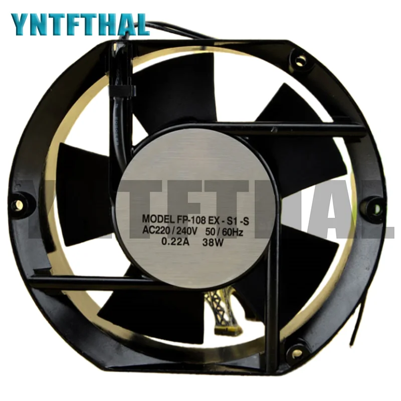 FP-108EX-S1-S 220V 38W 0.22A Axial Fan 170*150*51MM 2Pin Well Tested