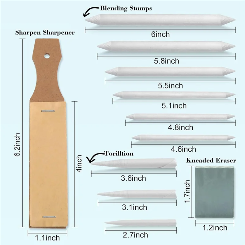 A13E-Mixing Stakes สําหรับภาพวาด Tortilla ผสม Sticks สําหรับภาพวาด, นักเรียนศิลปิน Sketch ผสมดินสอผสมเครื่องมือ
