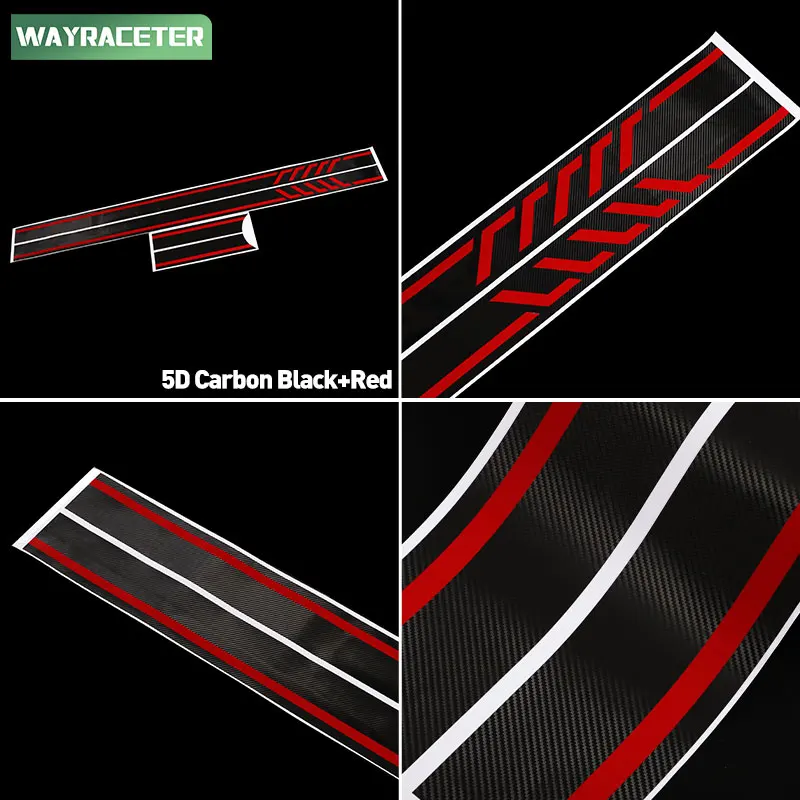 2 Pcs/Set Door Side Stripes Sticker Carbon Fiber Vinyl Decal For Mercedes Benz W176 A45 AMG A Class 2013-2018 A180 A250 A200